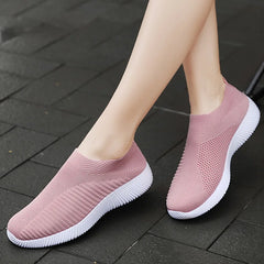 Women Sneakers Slip On Sock Shoes Women Flat Shoes Casual Sneaker Women's Sports Shoes Breather Vulcanize Shoes For Women Zapatillas