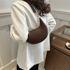 Luxury Moon-Shaped Shoulder Bag for Women – Elegant Handbag