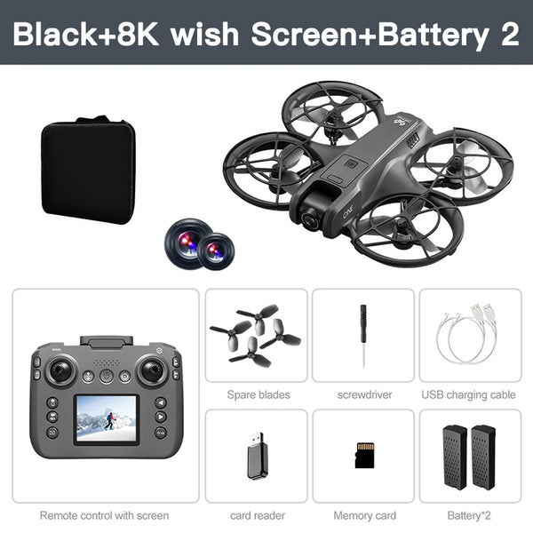 Lenovo V666 Mini Drone 4K Professional Aerial 8k Dual Camera Intelligent obstacle avoidance  Brushless Quadcopter Kid RC Toys