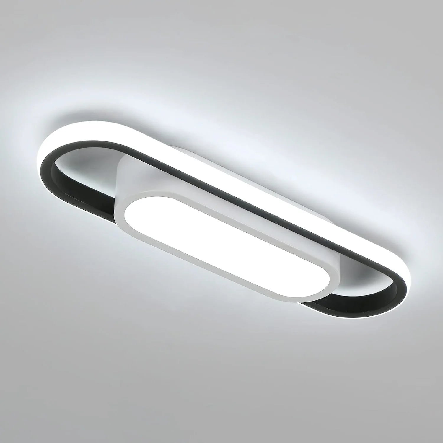LED Ceiling Light Rectangular 24W,LED Ceiling Lamp White Light 6000K, Acrylic Ceiling Light for Bedroom,Hallway Balcony