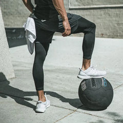 2 in 1 Compression Pants Mens basketball shorts Leggings sport Running Shorts High Elastic Dry Fit Training Tights Jogging Pants