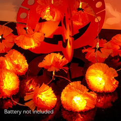 Halloween Decorations Diwali Garland String Lights Mexican Marigold Artificial Flowers Day Of The Dead Christmas Decorations