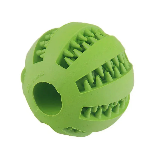 Dog Toy Ball, Nontoxic Bite Resistant Toy Ball for Pet Dogs Puppy Cat, Dog Pet Food Treat Feeder Chew Tooth Cleaning Ball Pet Shop