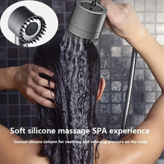 Shower Head Kit High Pressure for Hard Water Pressure Showers Replete for Bathroom Shower 3-mode Adjustable Spray with Massage