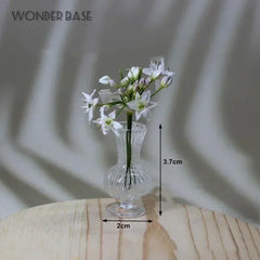 Creative Cute MINI Glass Vase Hydroponic Terrarium Art Hydroponic Table Vase Glass Crafts DIY Aromatherapy Bottle Home Decor