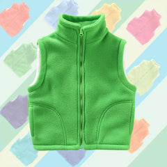 3 to 10 Years Teenager Outwear Waistcoats Sleeveless Jackets Children's Vest For Boy Girl Polar Fleece Baby Kid Vest Warm Winter