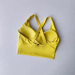 Shockproof High-Intensity Exercise Fitness Bra All-In-One Cup Running Gathered Yoga Beauty Back Breathable Sports Bra for Women