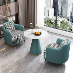 Simple light luxury single Corner Sofa coffee table combination leisure hotel reception sales office negotiation tables and chairs beau Living Room Furniture