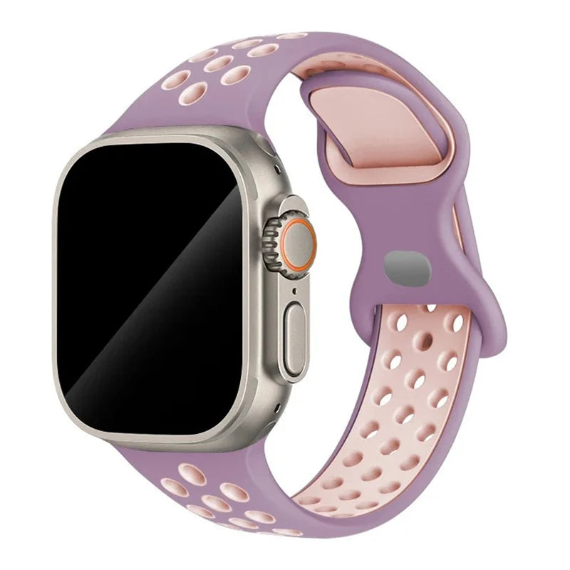 Sport Strap for Apple Watch Band 44mm 45mm 46mm 49mm/38mm 40 41mm Colored Particles Rubber Band IWatch Ultra 11 10 9 8 7 6 5 SE