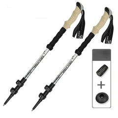 2PCS Adjustable Ultralight Trekking Poles – Quick Lock Hiking Sticks
