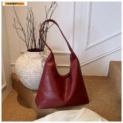 Homefish New Tote bag 100 hand bill of lading shoulder women's bag retro simple large bag Tote bag