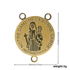 Stainless Steel Pendant of Holy Cross of Pardon and the Cross of the Sons and Daughters Marie Julie Jahenny Cross of Forgiveness