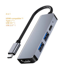 USB C Hub Splitter to 4K HDMI-Compatible USB 3.0 Type C Adapter SD TF Docking Station for MacBook iPad Samsung S22 Dex Laptop