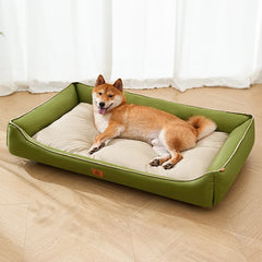 Winter Dog Beds,Waterproof Large Dog Bed with Sides, Non-Slip Bottom and Egg-Crate Foam Big Pet Couch Bed Washable Pet Shop