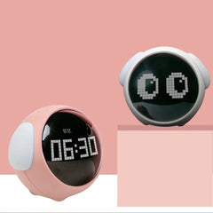 Child Alarm Clock Digital Emotion Table Clock WIth Light Living Room Bedroom Desktop Clock Cute Cartoon Alarm Clock for Kids