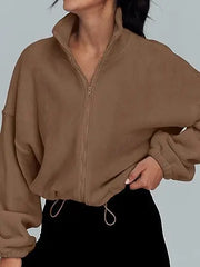 Women’s Polar Fleece Zip Hoodie Jacket