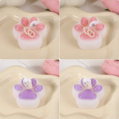 1pc/4pc Cat Paw Design Scented Candle ,For Birthday, Valentine's Day, Diy Home Decoration, party decoration, wedding souvenirs