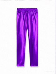 Glow Kids Dance Pants Girls Ballet Training Leggings with Sparkle Children's High Waist Yoga Pants Kids Stretchy Gymnastics Wear
