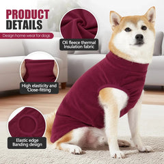 Cozy Solid Color Dog Sweater Soft Rug washing Lightweight Dog Clothes Stretchy Pullover Dog  for Small Medium Large Dogs