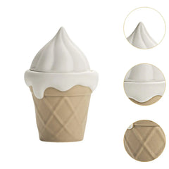 Candle Cup Ice Cream Shaped Ceramic Ornament for Office Party Living Room Home Decor