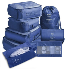 8PCS/Set Organizer Bags Luggage Suitcase Organizer Waterproof Wash Bag Clothes Storage for Travel Organizer Bags Accessories