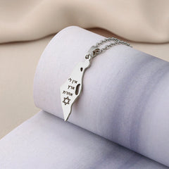 Stainless Steel Israel Star of David Pendant Necklace Unisex Couple Ethnic Patriotic Jewelry Gift Hot Sale European Style