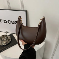 Luxury Moon-Shaped Shoulder Bag for Women – Elegant Handbag