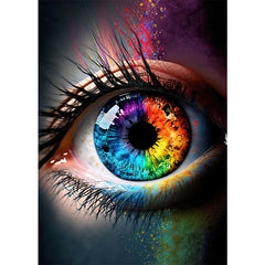 Classic Abstract Eye Canvas Wall Art Poster for Home Decor