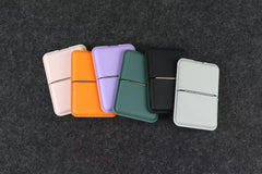Ultra Thin Premium Magnetic PU Leather Phone Adsorption Stand Card Slot Holder Universal  Device Pouch Card Holder Accessories