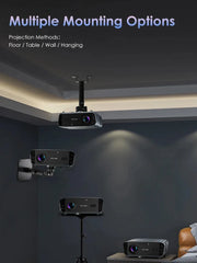 4000 ANSI 4K UHD Video Projector Android 14 Google TV Daytime Native 1080P Wifi Auto Focus Tof Home Theater Beamer For Movie