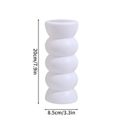 Nordic Vase Imitation Ceramic Flower Bottle Decorative Flowerpot Flower Arranging Ornament Plastic Home Pot Wedding decor