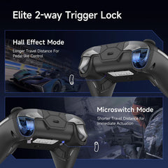 EasySMX TMR Stick Controller D10 Wireless Gamepad Compatible with PC/Switch/Steam/Phone/TV, Charging Dock, Micro Triggers