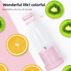 Electric Juicer Cup 6 Blades Blender Milkshake Machine USB Portable Fruit Milk Mixing Tool Mini Fresh Juice Blender Kitchen