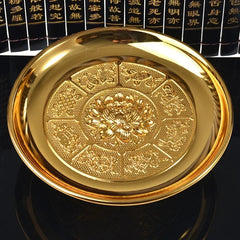 Fruitplate Offering Alloy fruit plate offering Buddha Lotus fruit plate Guanyin tribute Buddhist article