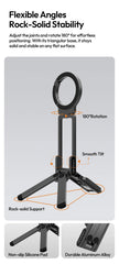 Ulanzi MA38 Mobile Phone Photography Stand Selfie Stick Double Magnetic Overhead Tripod for Samsung Xiaomi Huawei iPhone Vivo
