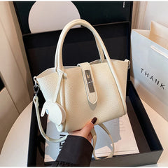 Fashion Leather Tote Bag – Versatile Casual Commuter Bag