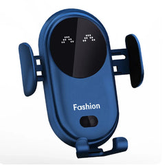Fashion Qi Fast Wireless Charger Car Phone Holder Smart Infrared Sensor Air Vent Mount Automatic Clamping Mobile Phone Stand S11
