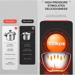 3L/5L/7L Professional Pressure Cooker Heavy-Duty Aluminum Explosion-Proof Cooking Pots for Gas Cooker Pot Kitchen Tools, Cooking Utensils