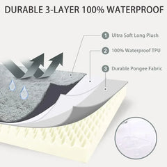 Extra Large Dog Bed, XL Orthopedic Egg Crate Foam Dog Bed with Removable Washable Cover, Waterproof Dog Mattress Nonskid Pet Shop