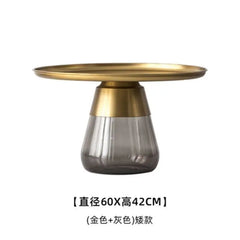 Artistic Glass Coffee Table, Creative Design End Tables for Living Room , Stylish Accent Tea Table with Various Sizes & Colors Living Room Furniture