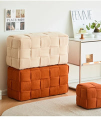 Modern Solid Wood Ottoman Bench for Entryway & Living Room