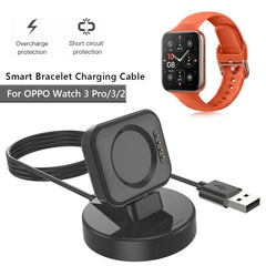 100cm Charger Cord Mobile Phone Holder Cradle Dock Cord Smart Watch Accessories USB Charger Replacement for OPPO Watch 3 Pro/3/2