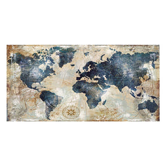 Vintage World Map Picture Canvas Painting Retro Map Posters Prints Wall Art Picture Quadro for Living Room Home Decor Cuadros