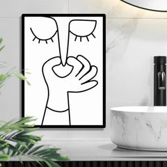 Funny Toilet Wall Decor – Humorous Bathroom Art Sign for Home