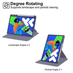 For Lenovo Xiaoxin Pad Pro 12 7 2025 Case TB375FC Acrylic Rotating Stand Tablet Funda For Lenovo Tab P12 12.7 inch TB371FC 2023