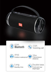 Subwoofer Caixa De Som Bluetooth Speaker Portable Sound Box Music Wireless Woofer Bass Computer PC TV Radio FM 10W Powerful Big