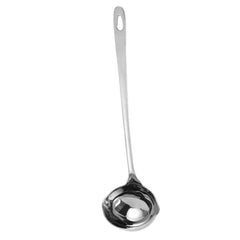 Stainless Steel Ladle with Pouring Spout Soup Oil Separator Spoon Canning Ladle Heat Insulation Anti-scalding Spoon Kitchen Tools, Cooking Utensils