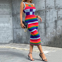 Women’s Christmas Slim Fit Knitted Sweater Dress