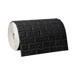 3D Foam Brick Wallpaper – Self-Adhesive Waterproof Roll
