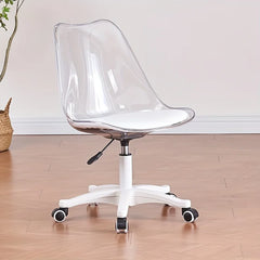 Transparent office chair, swivel chair, makeup room, rotating and lifting high stool chairs for bedroom  single chair Office Furniture